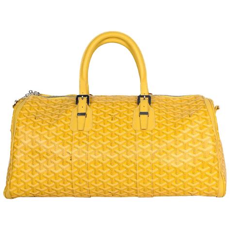 goyard yellow duffle bag|2020 goyardine duffle bag.